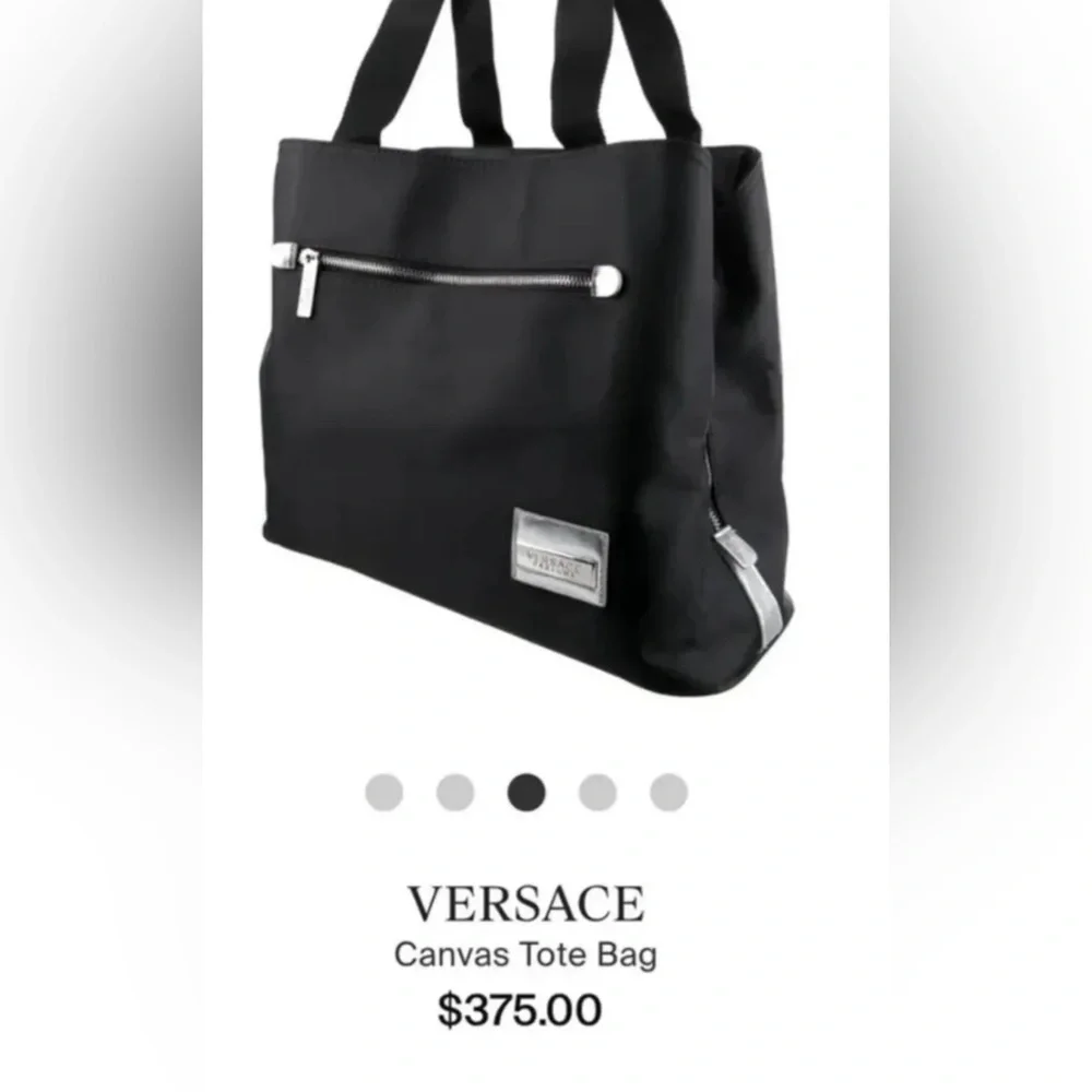 Versace Parfums Canvas Tote Bag NWOT
